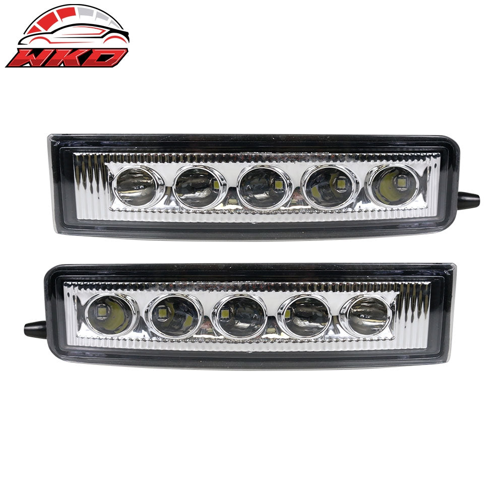 Wholesale 2003-2007 Scion xB White SMD 5x LED DRL Black Out Smoked Fog Lights 每 Bulk Orders & Dealer Pricing Available