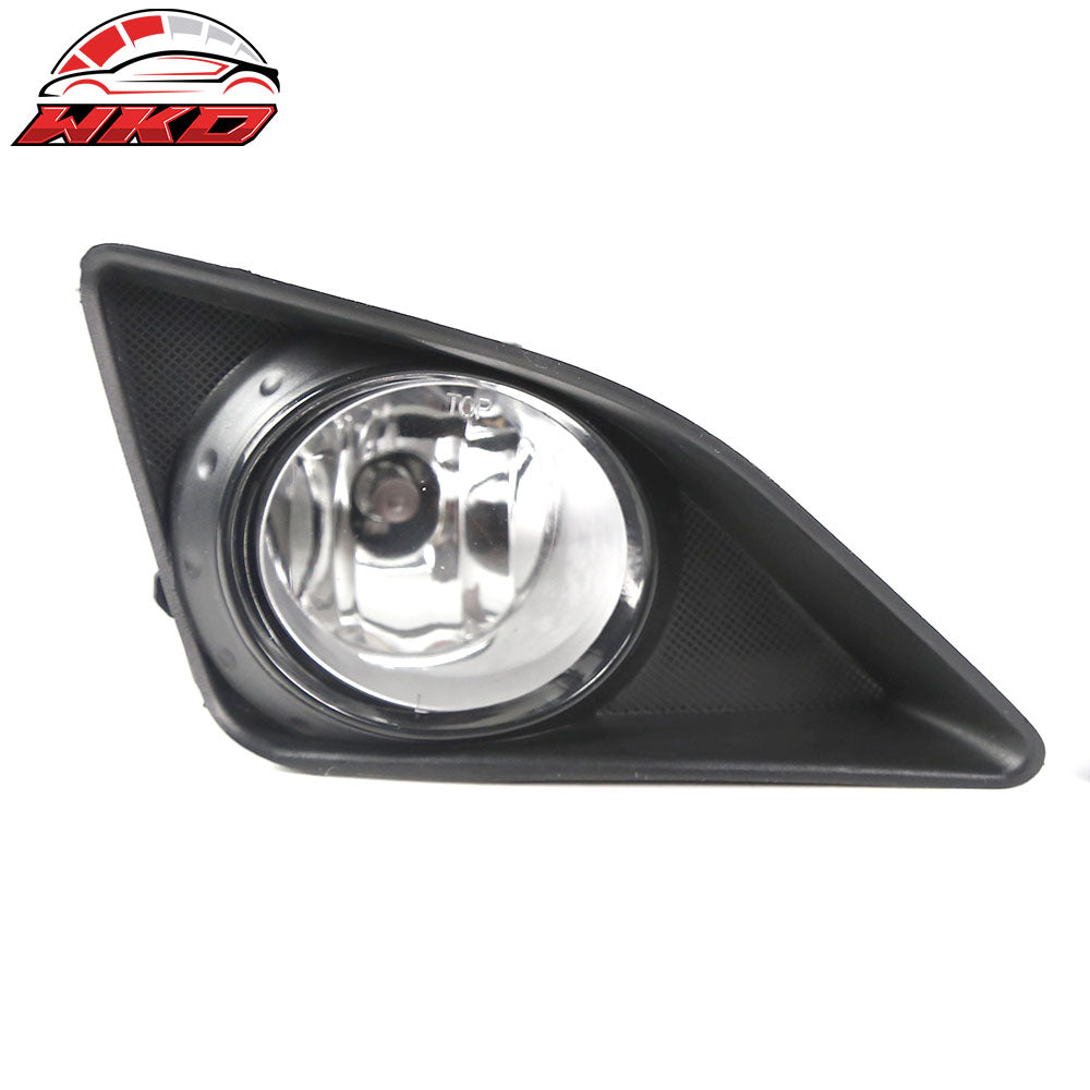Fits 09-10 Toyota Corolla Clear Silver Bezel Fog Light Left Right