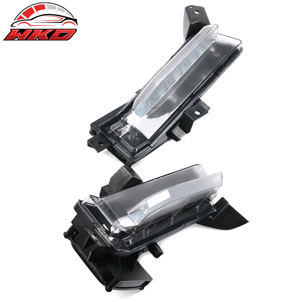 Fits 16-18 Chevy Camaro SS DRL Fog Lights Clear No Turn Signal Function 2Pc