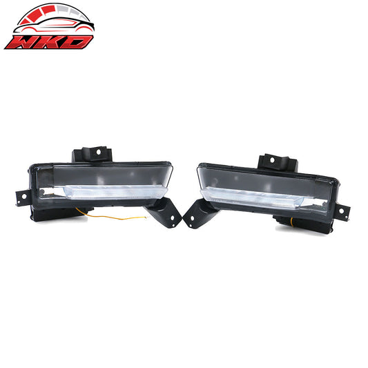 2016-18 Chevy Camaro SS DRL Fog Lights Clear w/ Amber Turning Signal | Wholesale