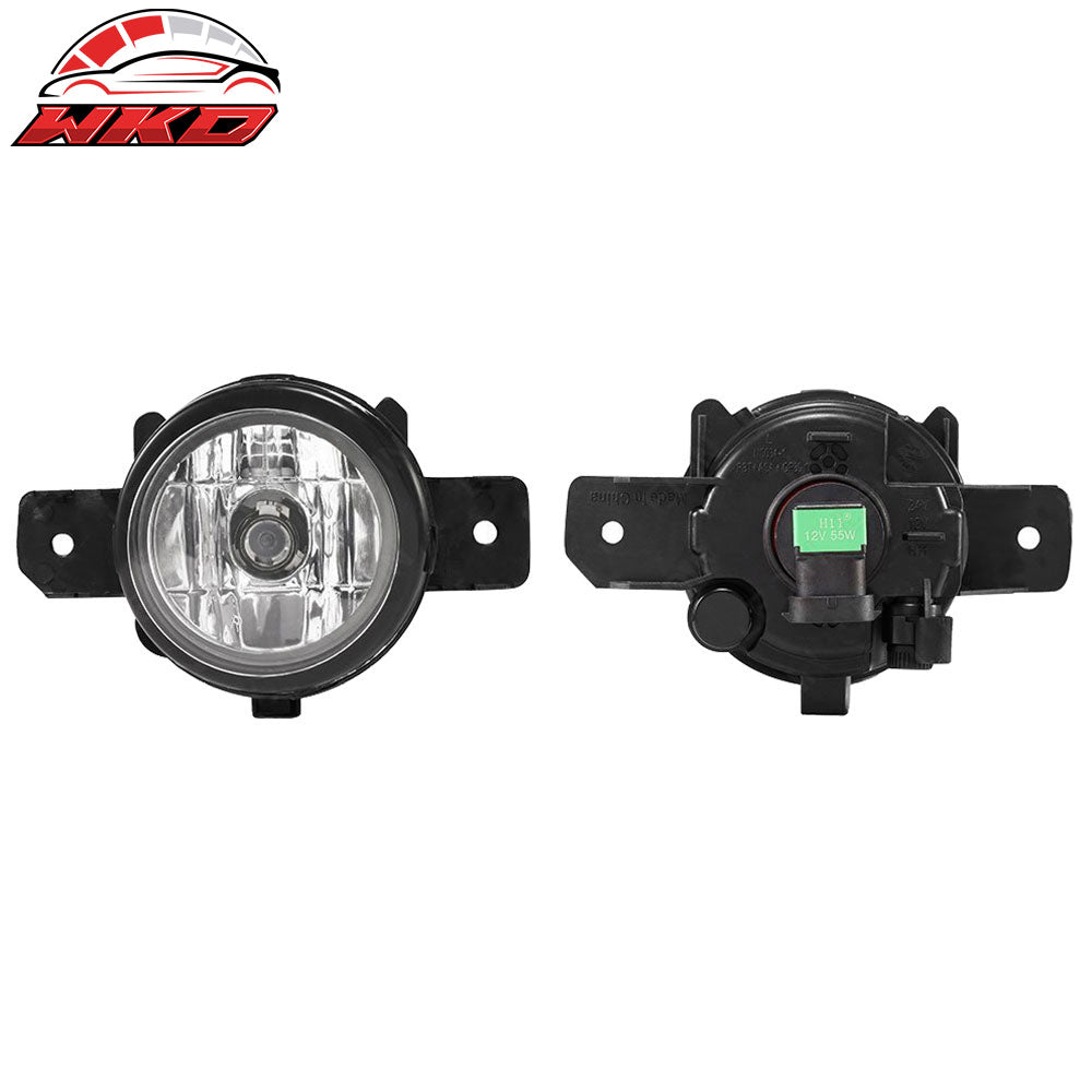 Fits 14-16 Nissan Rogue X-Rail 2PCS Fog Lights Lamps W/Wiring Kit + Switch