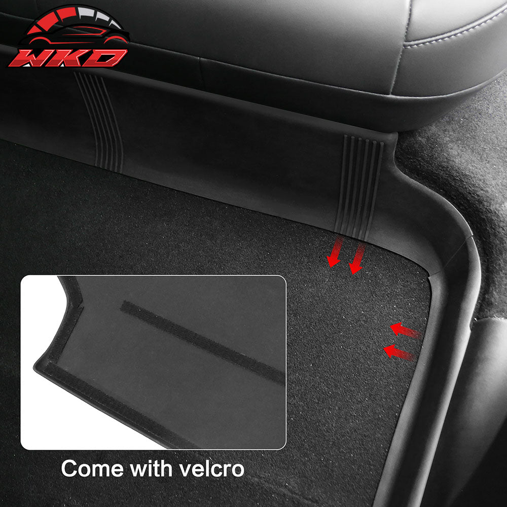 Fits 20-24 Tesla Model Y Under Seat Anti Kick Protector Foot Pad Accessories TPE