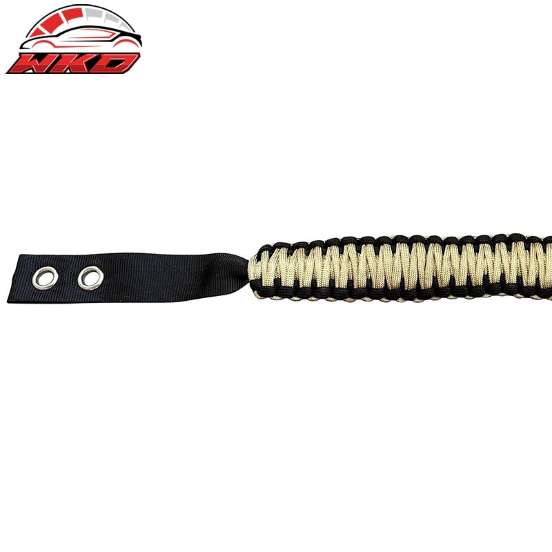For 21-26 Ford Bronco 2/4Dr 2PC Yellow Nylon Roll Bar Grab Handles Paracord Grip