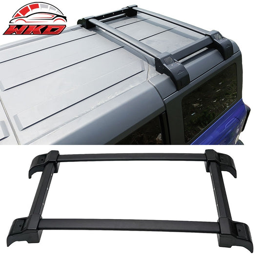 Wholesale 21-26 Ford Bronco 4DR Roof Rack W/ Rail Luggage Carrier Cross Bars Aluminum - Wikond Auto