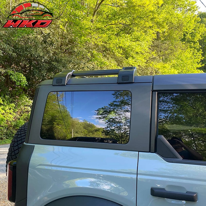 Fits 21-26 Ford Bronco 4DR Roof Rack W/ Rail Luggage Carrier Cross Bars Aluminum