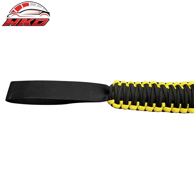 Fits 21-26 Ford Bronco Front Headrest Handles Roll Bar Grab Yellow Nylon 2PCS