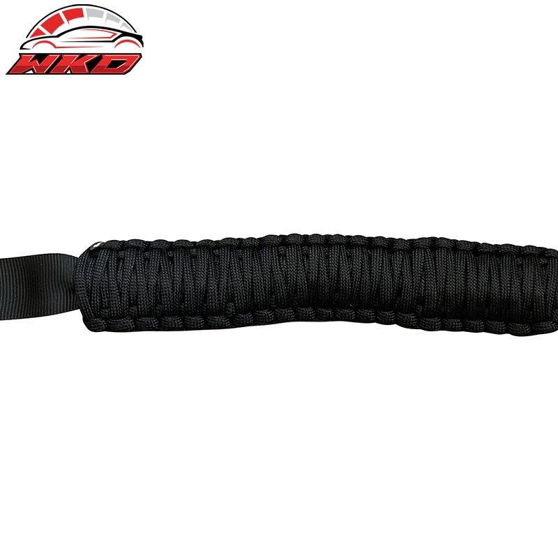 For 21-26 Ford Bronco 4PC Black Nylon Roll Bar Grab Handles Paracord Grip Handle