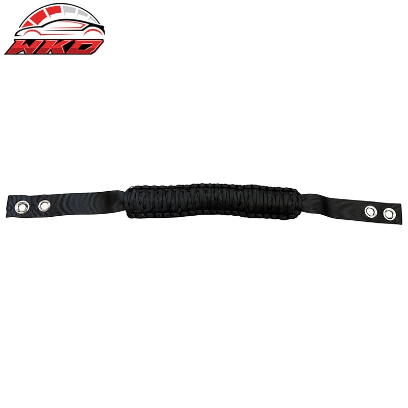 For 21-26 Ford Bronco 4PC Black Nylon Roll Bar Grab Handles Paracord Grip Handle