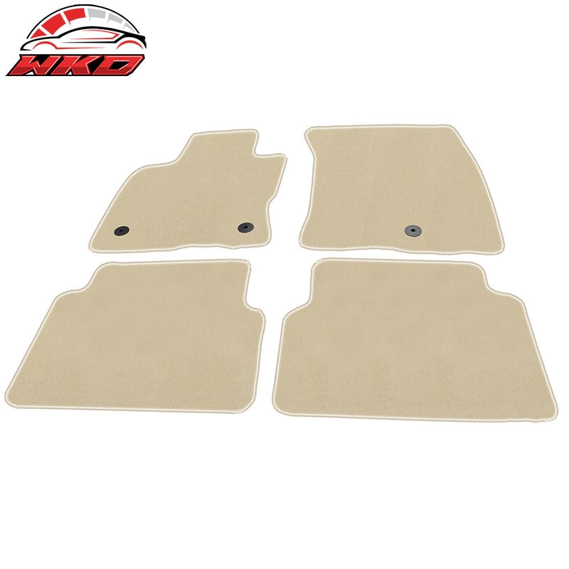 Fits 21-26 Ford Bronco Sport Front Rear Floor Mats Liner Carpets Set Nylon Beige