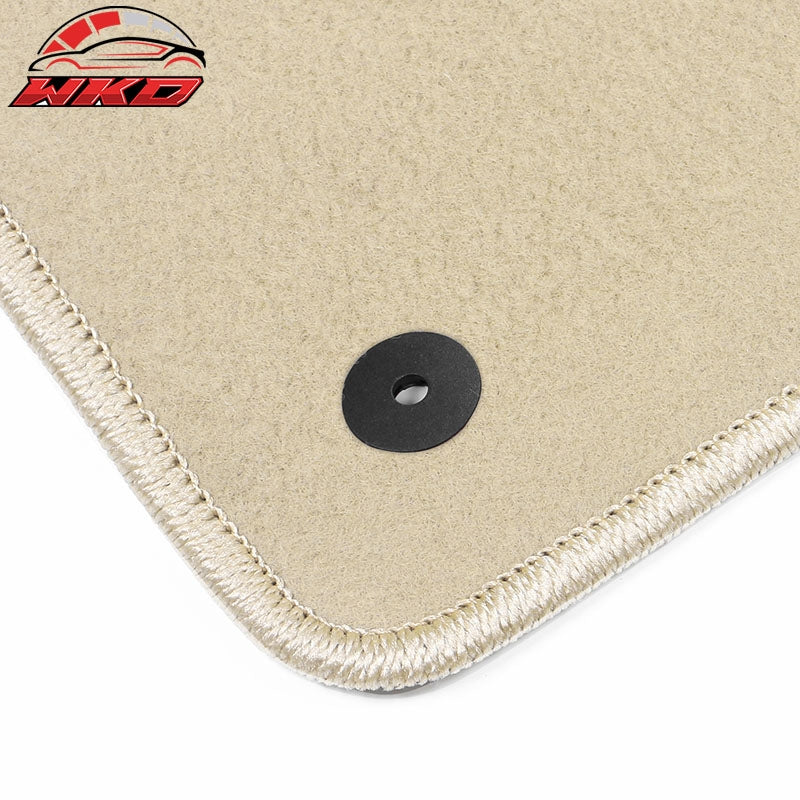 Fits 21-26 Ford Bronco Sport Front Rear Floor Mats Liner Carpets Set Nylon Beige