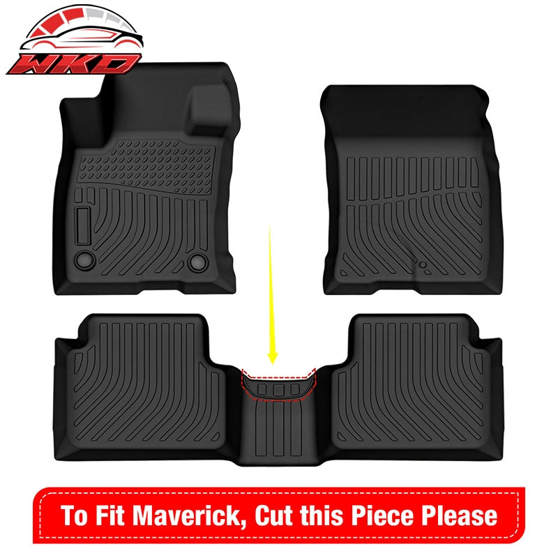 Fits 21-26 Ford Bronco Sport/22-26 Maverick All Weather Floor Mats TPE Carpets
