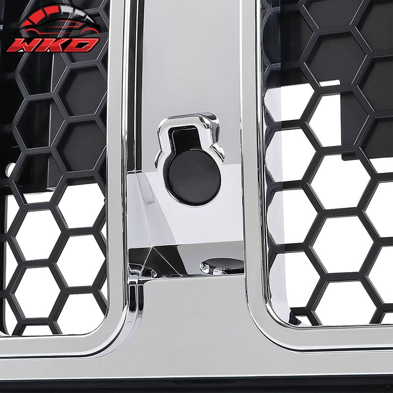 Fits 21-26 Ford Bronco Sport Grille Upper Guard Chrome Mesh Bumper Grill Cover