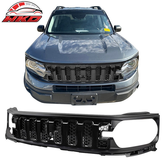 Wholesale 21-26 Ford Bronco Sport Upper Mesh Honeycomb Gloss Black Bumper Guard Grille