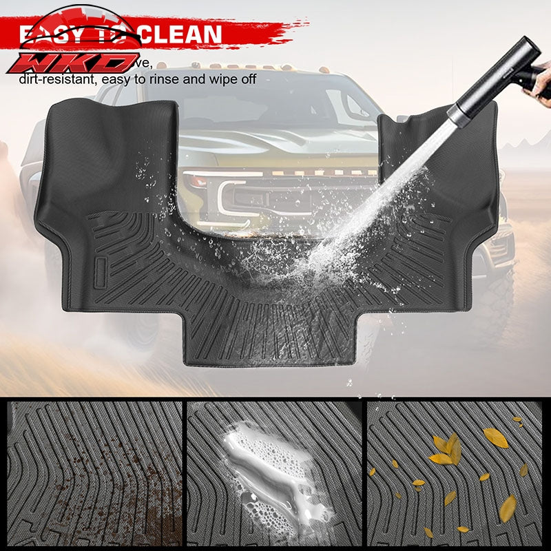 For 07-14 Ford E-Series Van 3D TPE Floor Mats All Season Carpets + Window Visors