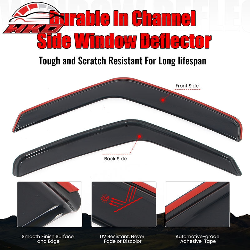 For 07-14 Ford E-Series Van 3D TPE Floor Mats All Season Carpets + Window Visors