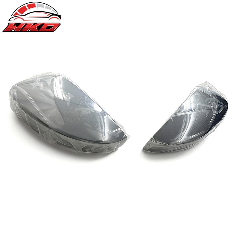 For 17-19 Ford Escape Rearview Mirror Cover Left Right Side Caps Chrome ABS Pair