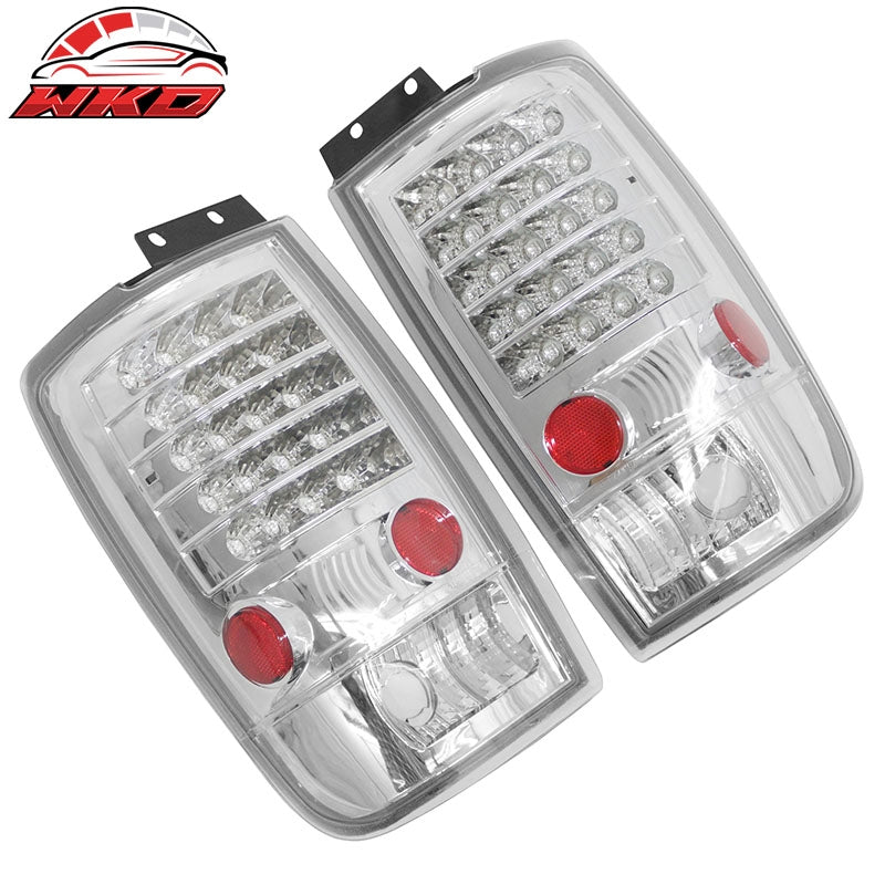 Fits 97-02 Ford Expedition Chrome LED Tail Lights Left Right Side Rear Lamps