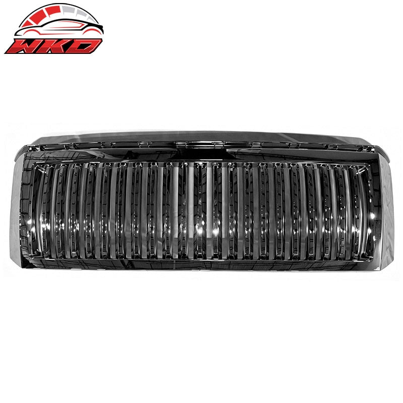 Wholesale 07-14 Ford Expedition Chrome Vertical Style Front Bumper Upper Grille Trim