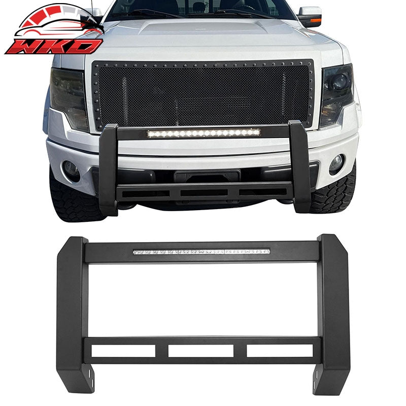 Fits 03-17?Ford?Expedition 04-14?F-150 Bull Bar Front Bumper Grille Guard W/LED