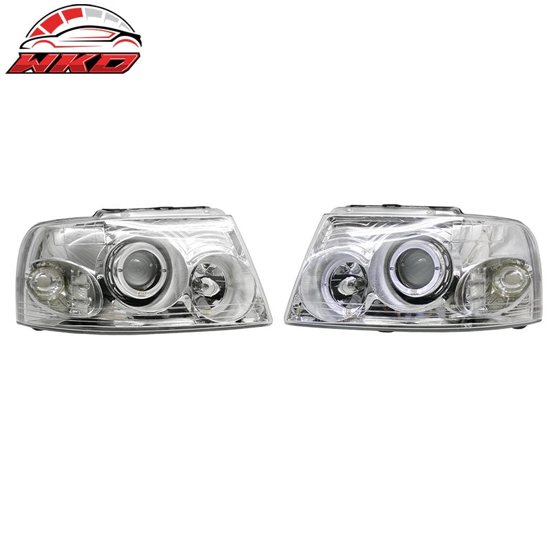 Wholesale 03-06 Ford Expedition Front Headlights Head Lights Lamps W/Chrome Housing