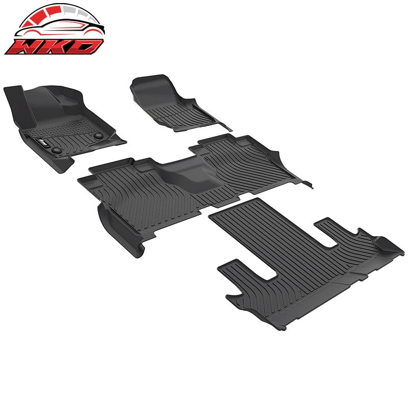 Fits 21-24 Ford Expedition Max W/2nd Row Bucket 7 Seats TPE 3D Floor Mats Liners