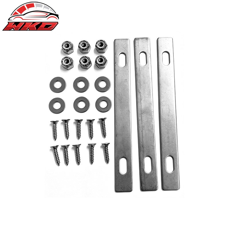 Fits 2007-2014 Ford Expedition Mesh Style Front Bumper Hood Grille Chrome 5PCS