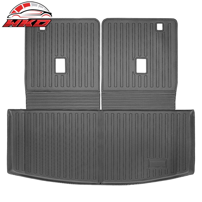 Wholesale 20-26 Ford Explorer 6& 7 Passenger Rear Trunk Mat w/ Seat Backrest Mat- TPE