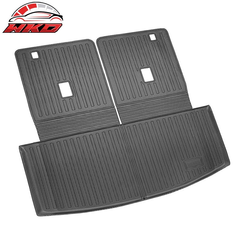 Fits 20-26 Ford Explorer 6& 7 Passenger Rear Trunk Mat w/ Seat Backrest Mat- TPE