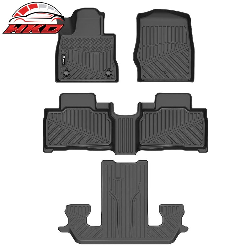 Wholesale 22-26 Ford Explorer 6 Seats 3D Anti-Slip Floor Mats All Weather TPE Carpets