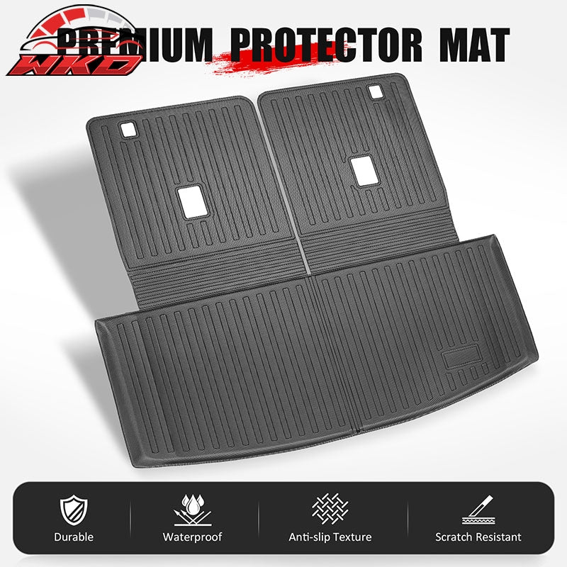 Fits 20-21 Ford Explorer 6 Seats TPE Floor Mats Liner+ Trunk Mat w/ Backrest Mat