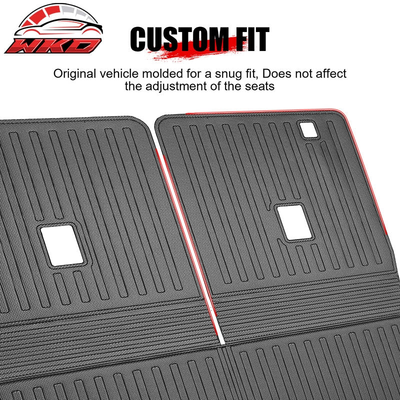 Fits 20-21 Ford Explorer 6 Seats TPE Floor Mats Liner+ Trunk Mat w/ Backrest Mat