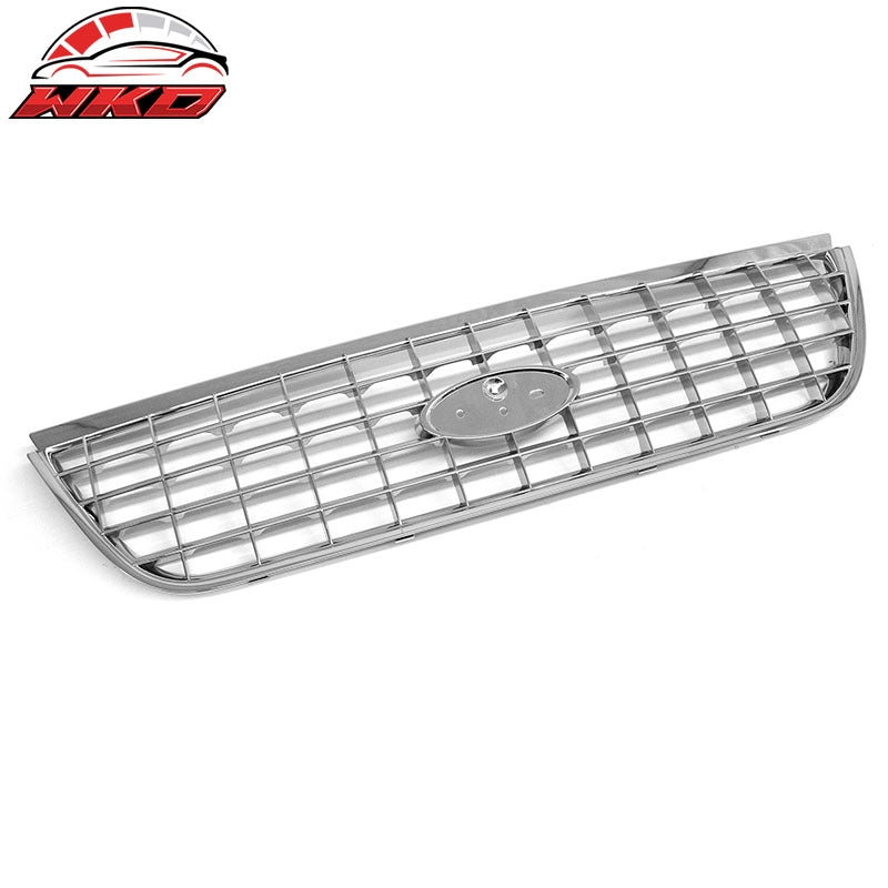 Fits 02-05 Ford Explorer Chrome Cross Bar Insert Front Upper Grille Replacement