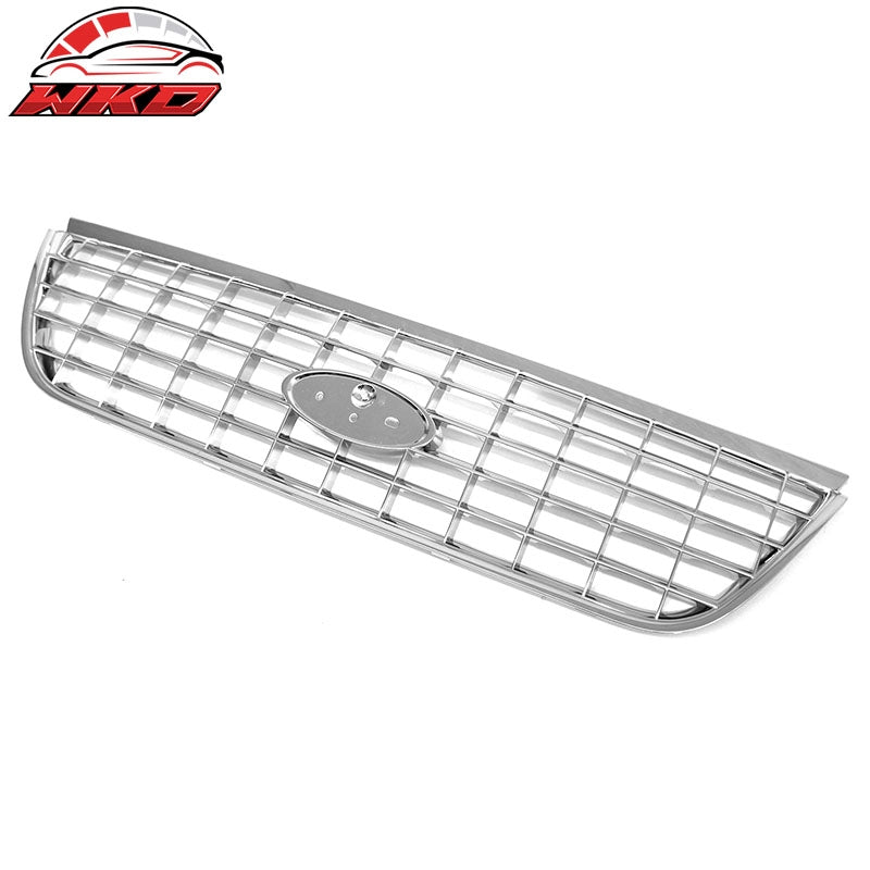 Fits 02-05 Ford Explorer Chrome Cross Bar Insert Front Upper Grille Replacement