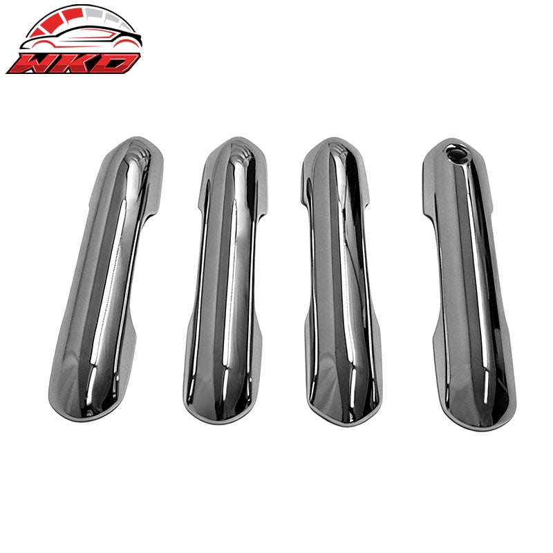 Wholesale Fits 20-22 Ford Explorer Chrome ABS 4PCS Door Handle Cover Cap with 1 Key Hole