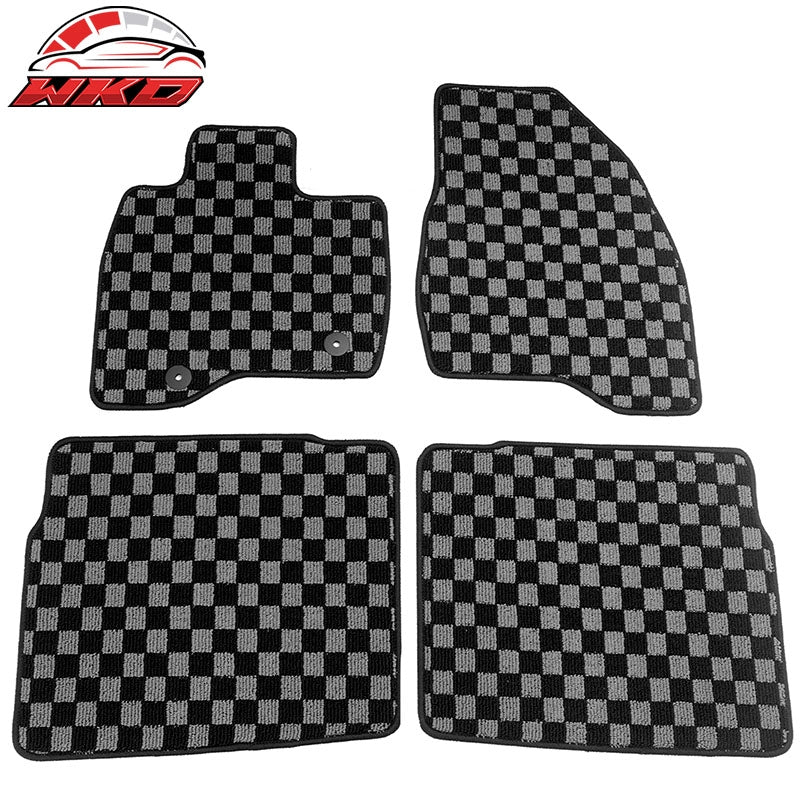 Wholesale 15-19 Ford Explorer Floor Mats Non-Slip Carpets Checkered Black Gray Plaid