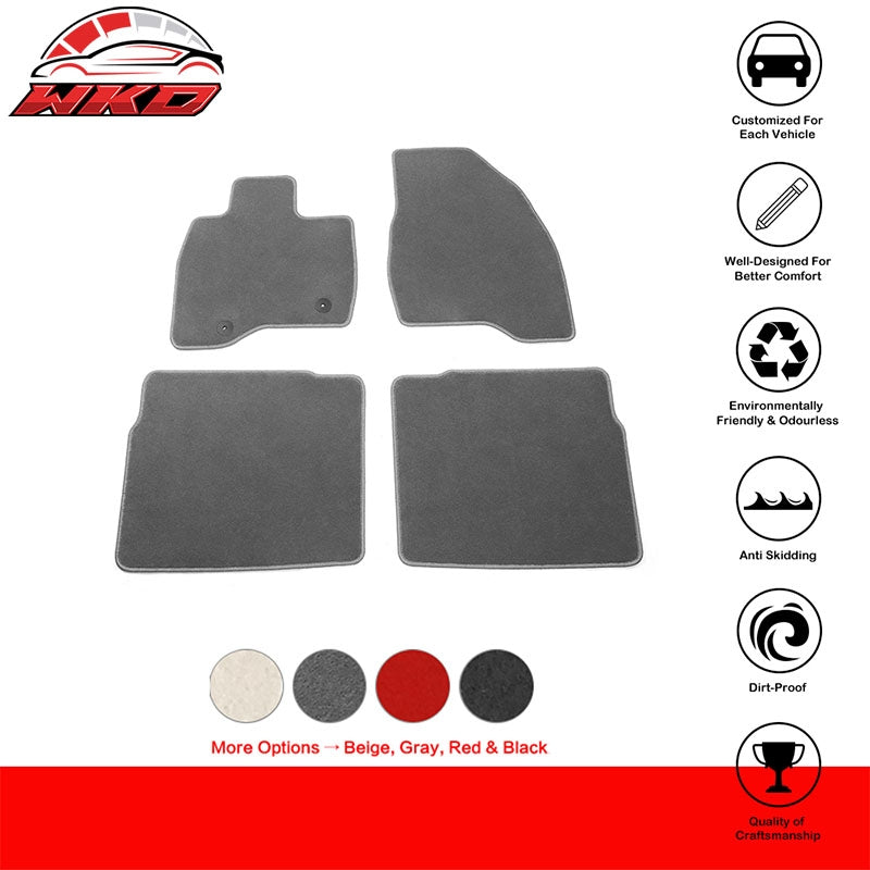 Fits 15-19 Ford Explorer Gray Nylon OE Fitment Floor Mats Carpets 4PC Set