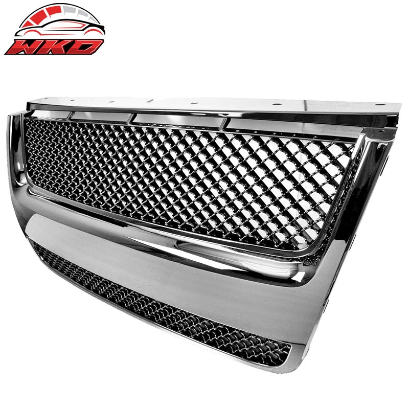 Fits 07-10 Ford Explorer Sport Trac Mesh Unpainted Hood Grille