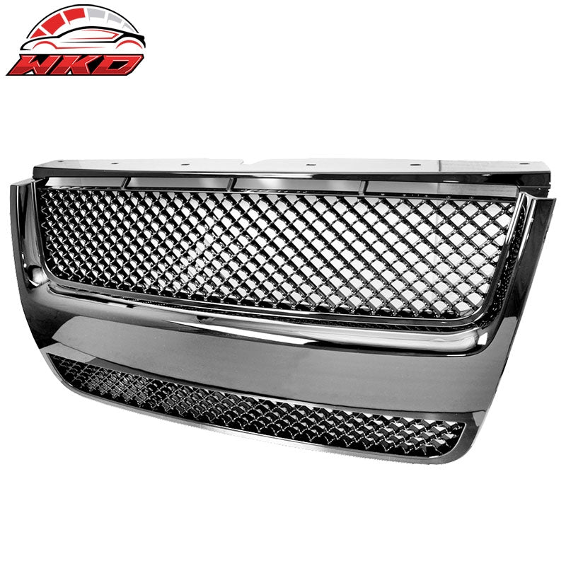 Fits 07-10 Ford Explorer Sport Trac Mesh Unpainted Hood Grille