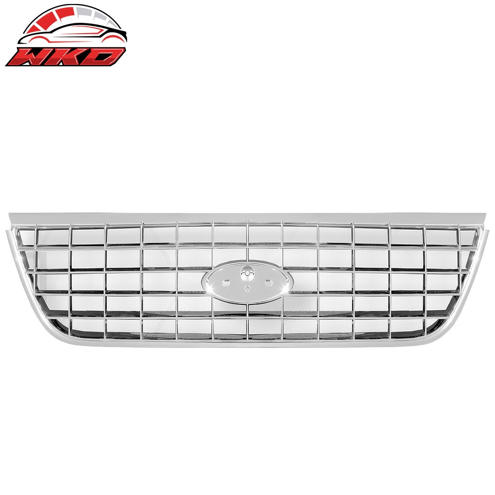 Wholesale 02-05 Ford Explorer OE Style Front Bumper Upper Grille Guard Chrome ABS