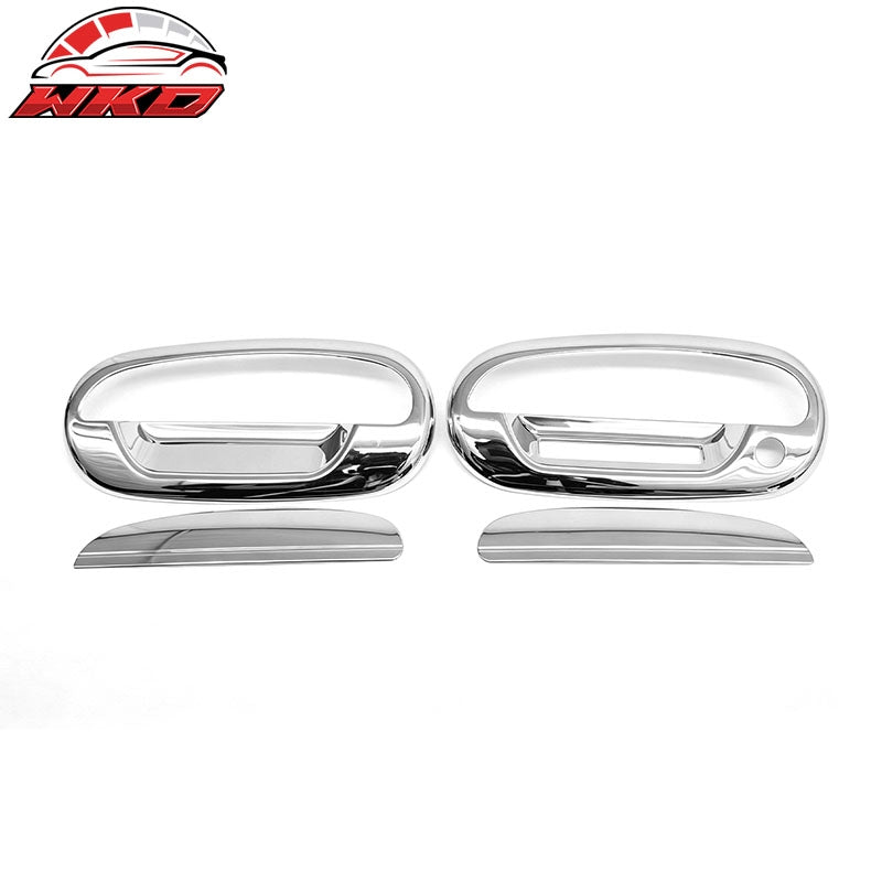 Fits 97-03 Ford F-150 2Dr Chrome Door Handle Covers 1 Key Hole w/ KeyPad Cut Out