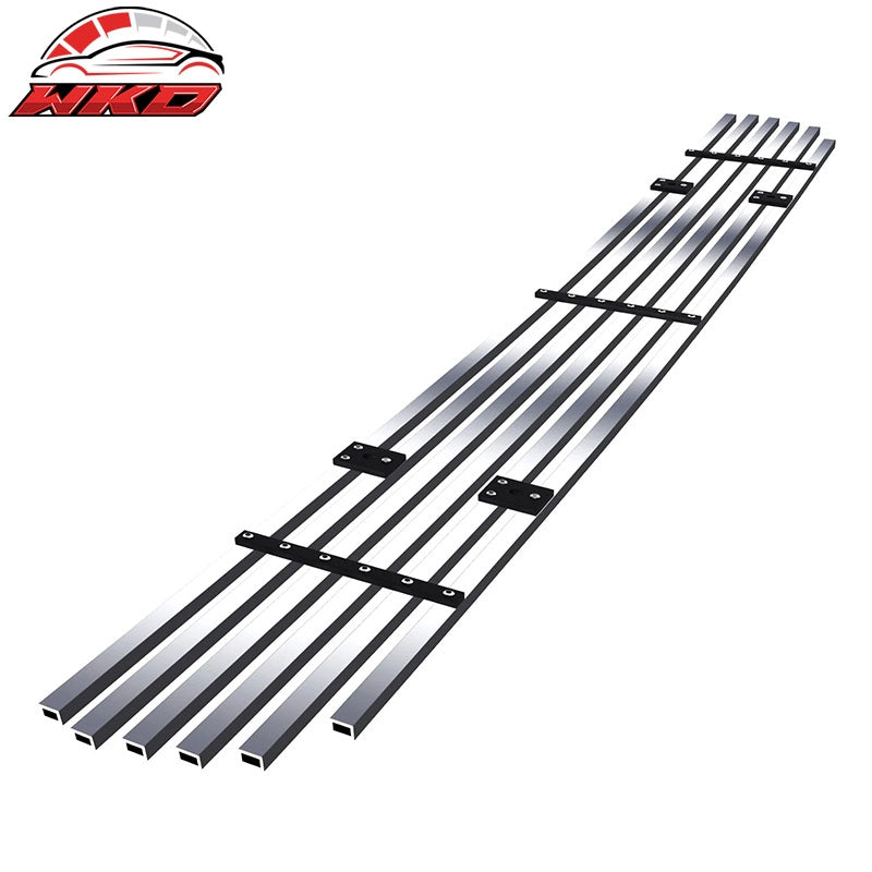 Fits 04-08 Ford F-150 Billet Style Front Bumper Lower Grille Insert Steel Chrome