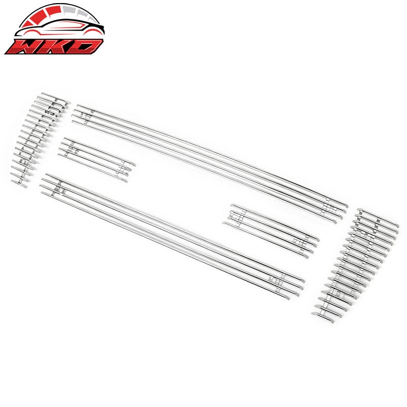 Fits 04-08 Ford F-150 Chrome Bar Style Front Grille Stainless Steel Replacement