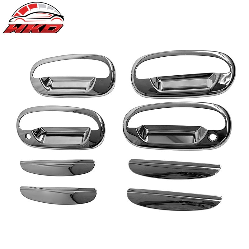 Wholesale 97-03 Ford F-150 Chrome Door Handle Covers 2 Key Holes w/o KeyPad Cut Out - Wikond Auto