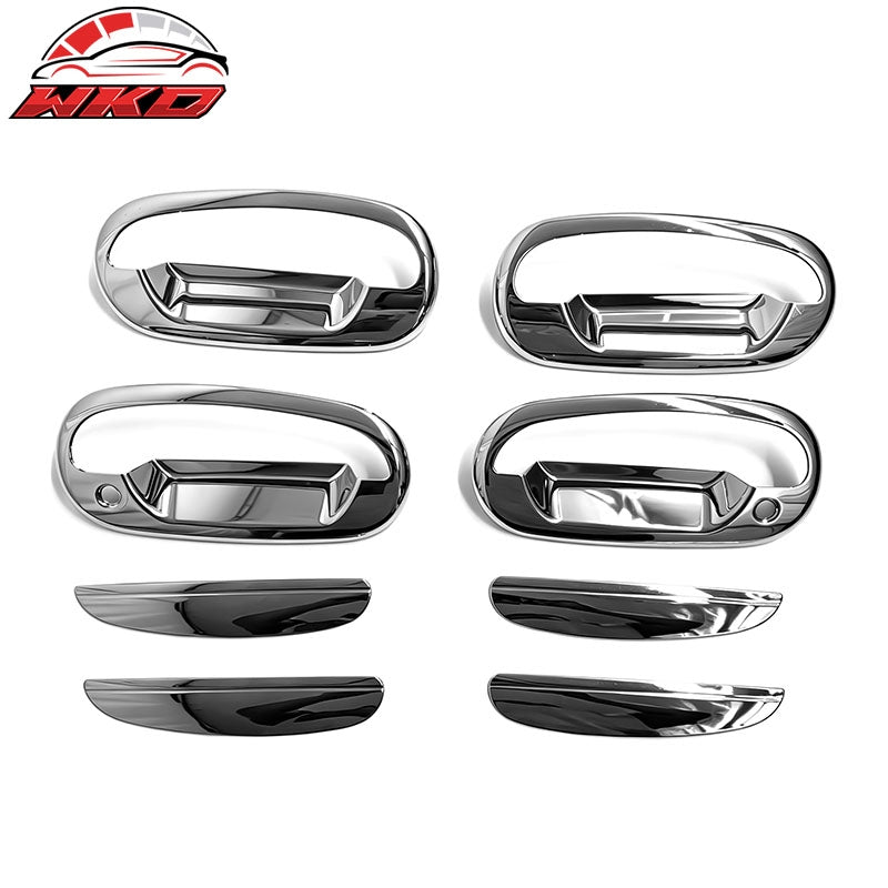 Wholesale 97-03 Ford F-150 Chrome Door Handle Covers 2 Key Holes w/o KeyPad Cut Out - Wikond Auto