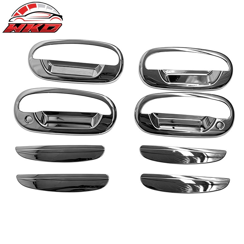 Wholesale 97-03 Ford F-150 Chrome Door Handle Covers 2 Key Holes w/o KeyPad Cut Out - Wikond Auto