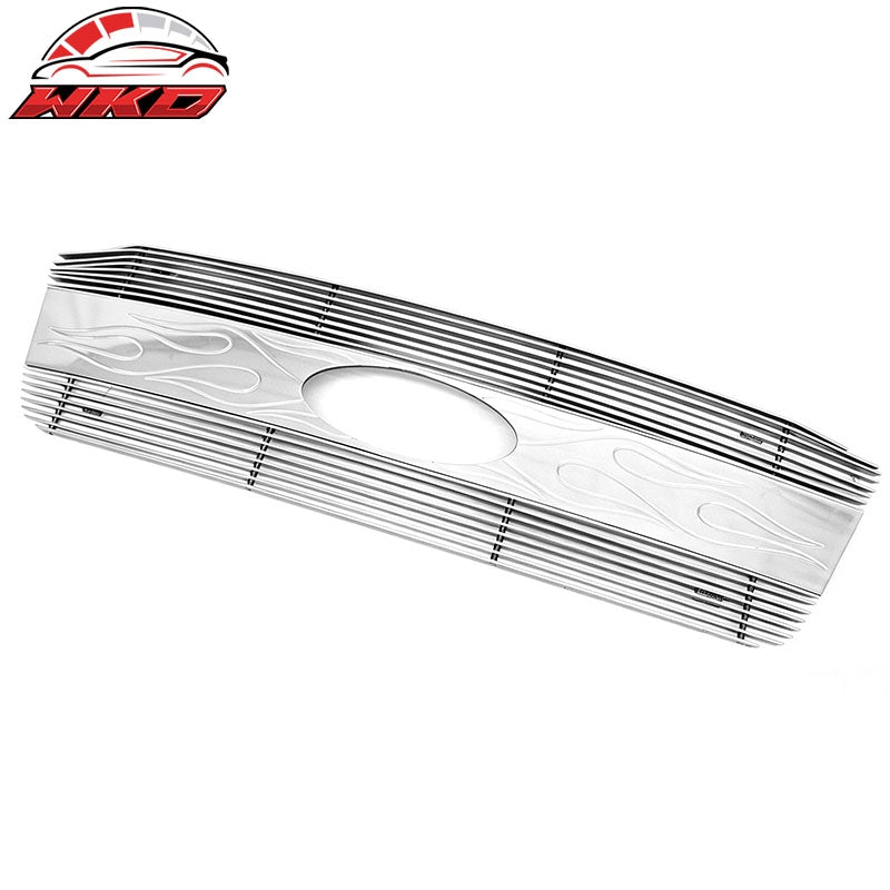 Fits 04-08 Ford F-150 Chrome Front Bumper Hood Upper Grille Grill Replacement