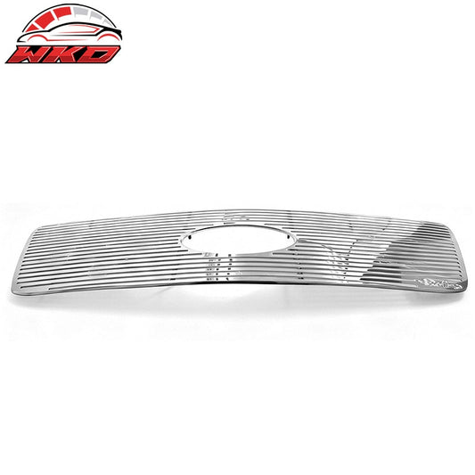 Wholesale 04-08 Ford F-150 Chrome Horizontal Style Front Bumper Upper Grille Grill - Wikond Auto