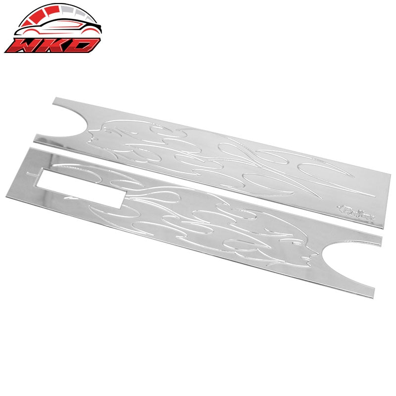 For 04-08 Ford F-150 Chrome Rear Tailgate Panel Applique Flame - Billet Style