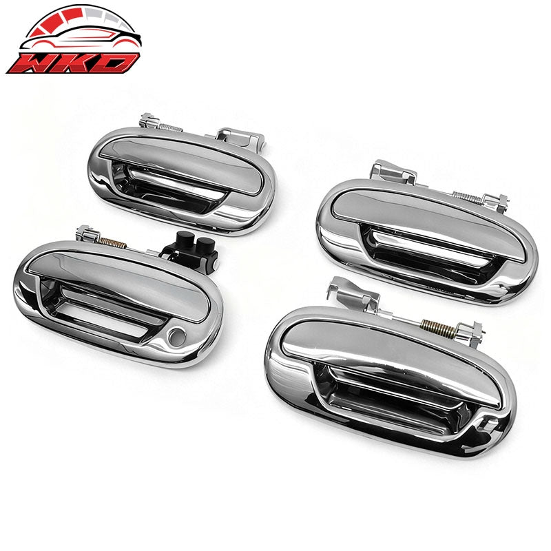 Fits 97-03 Ford F-150 Chrome ABS Side Door Handle Covers Trim w/ 1 Key Hole