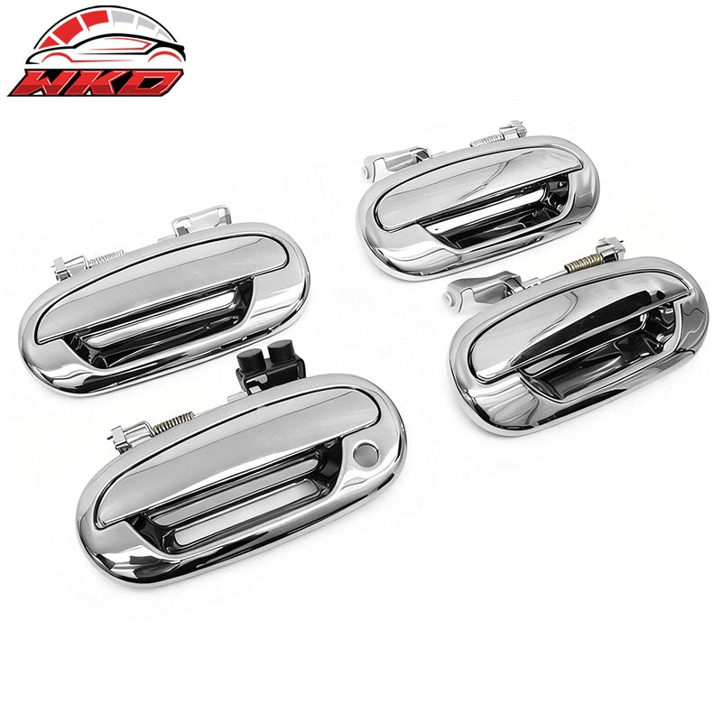 Fits 97-03 Ford F-150 Chrome ABS Side Door Handle Covers Trim w/ 1 Key Hole
